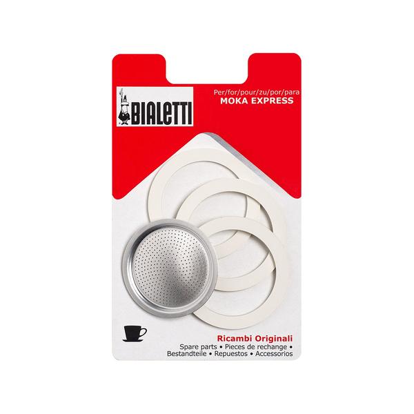 BIALETTI GUARNIZIONI PZ.3 + FILTRO CAFFETTIERA ALL. 2 TZ