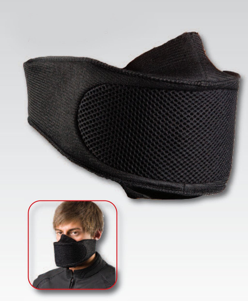 XPLORER Mascherina antismog anatomica con filtro e chiusura velcro