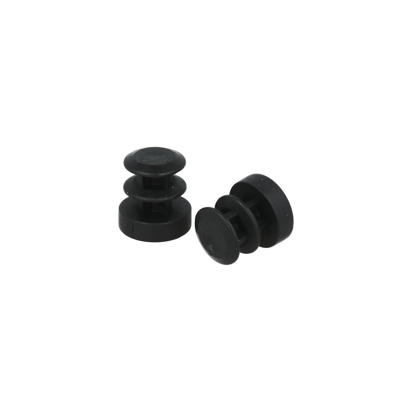 Puntali interni alettati tondi neri 14 mm. 8 pz.