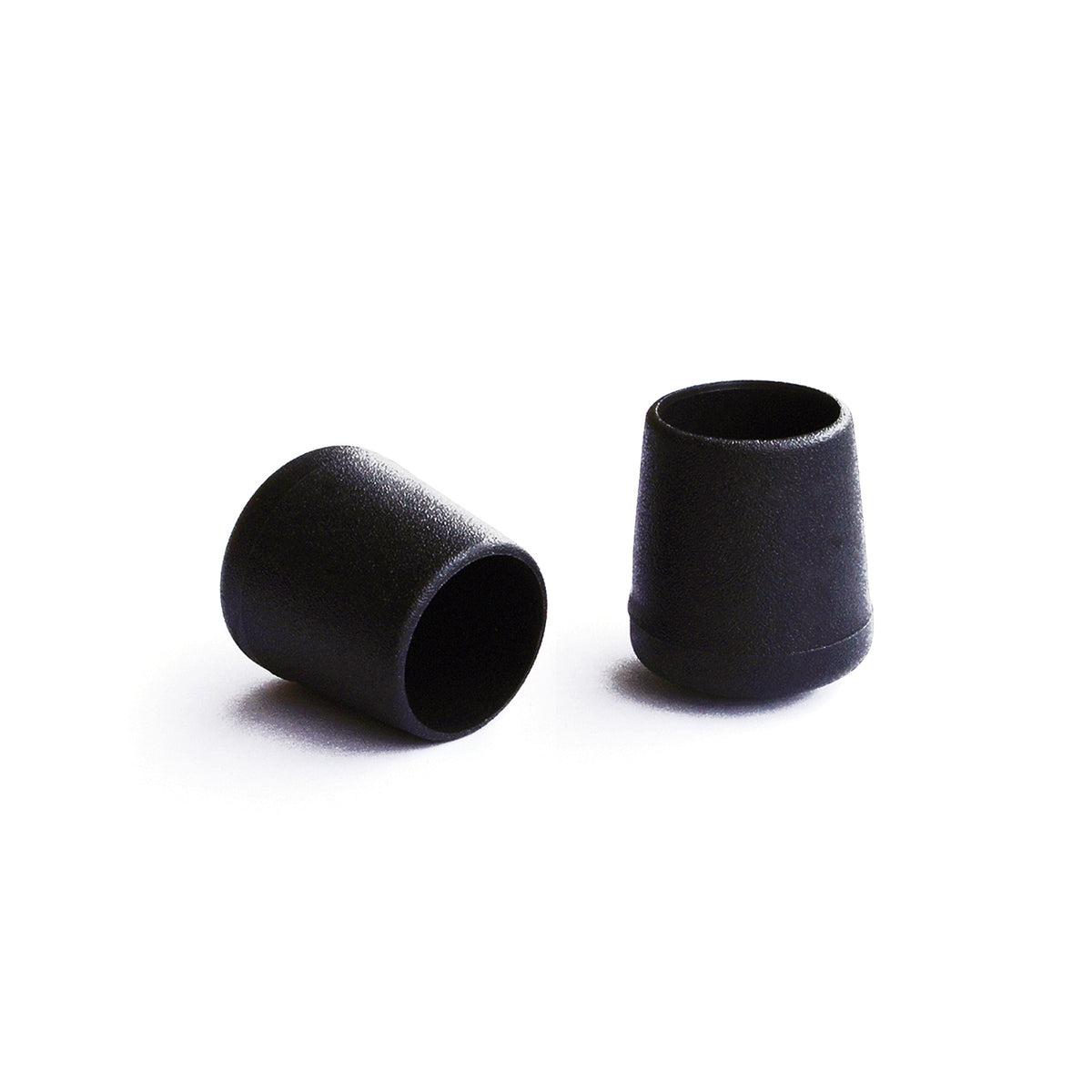 Puntali esterni tondi neri 14 mm. 8 pz.