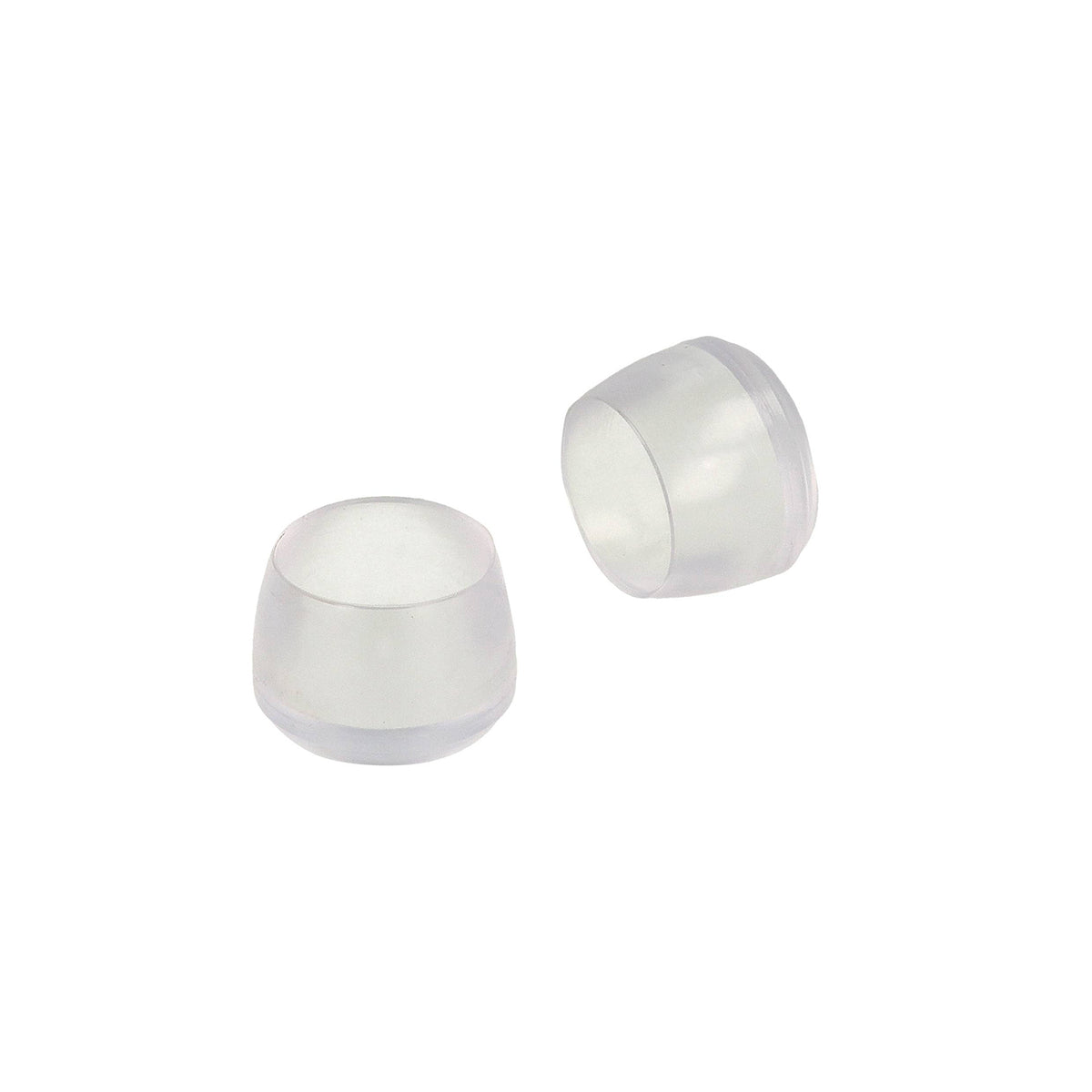 Puntali tondi PVC trasparente 20 mm. - 8 pz.