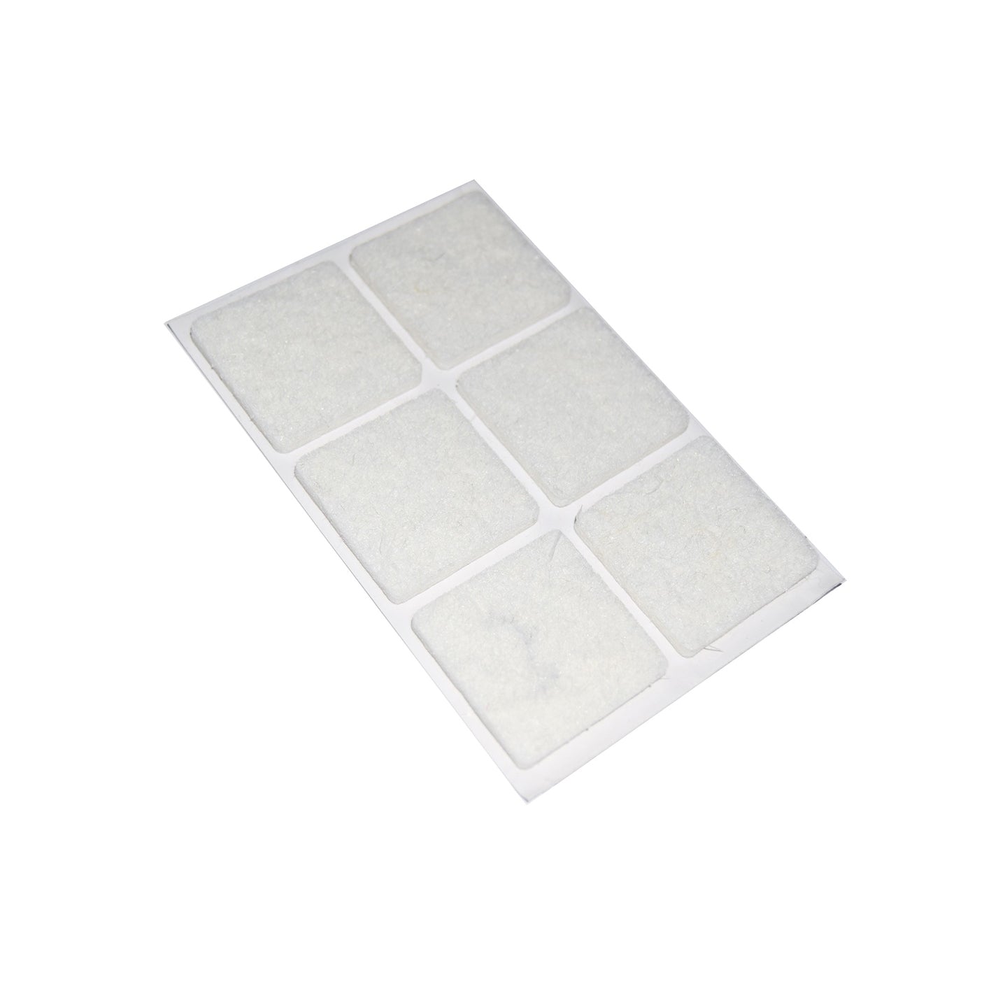 Feltrini adesivi quadrati 30 x 30 mm. - bianco - 6 pz.
