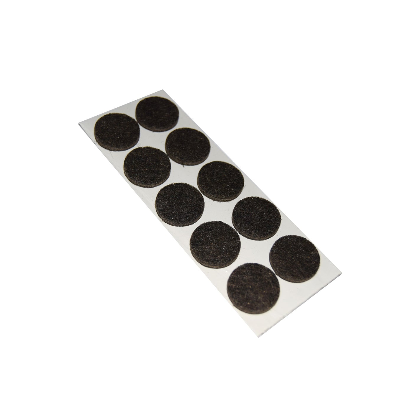 Feltrini adesivi tondi 20 mm. - marrone - 10 pz.