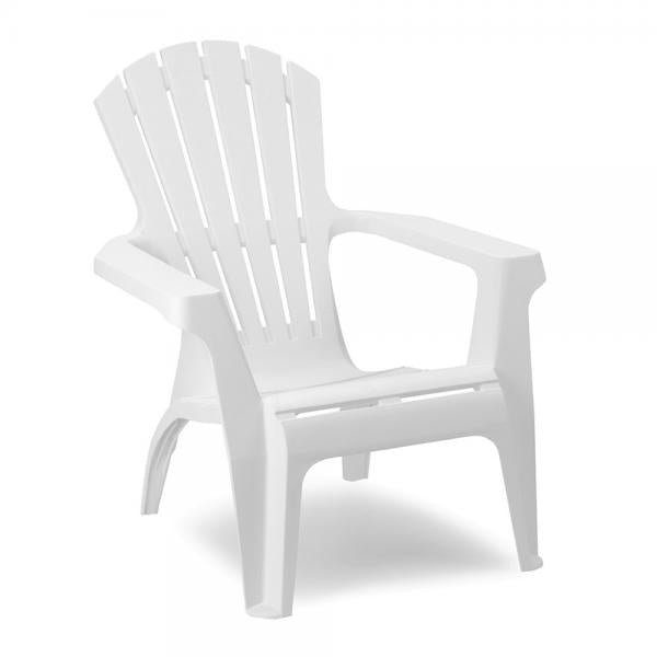 RESINA:POLTRONA DOLOMITI BIANCA CM.75X86XH86