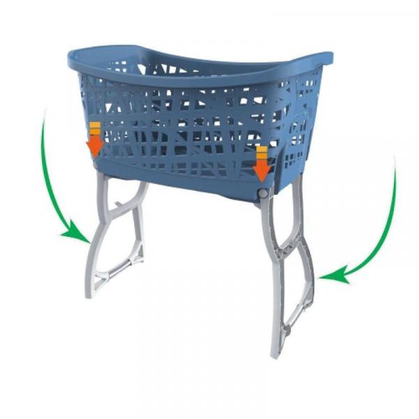 BAMA CESTA BUCATO C/GAMBE STAND UP CM.60,5x39,5x43h (68,5h)