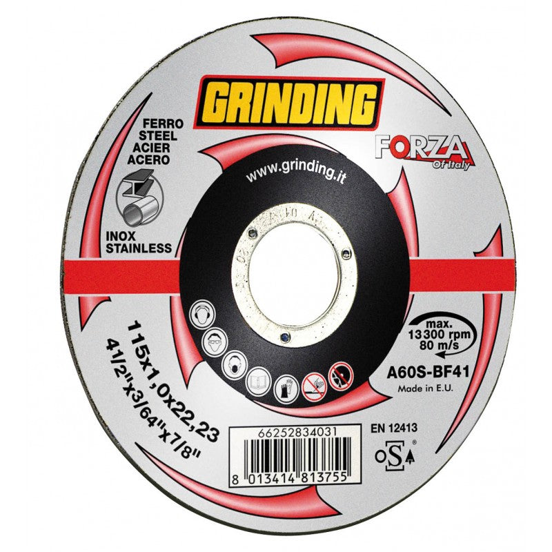 MOLA ABRAS. GRINDING-FORZA TAGLIO INOX 230X1,9X22,2