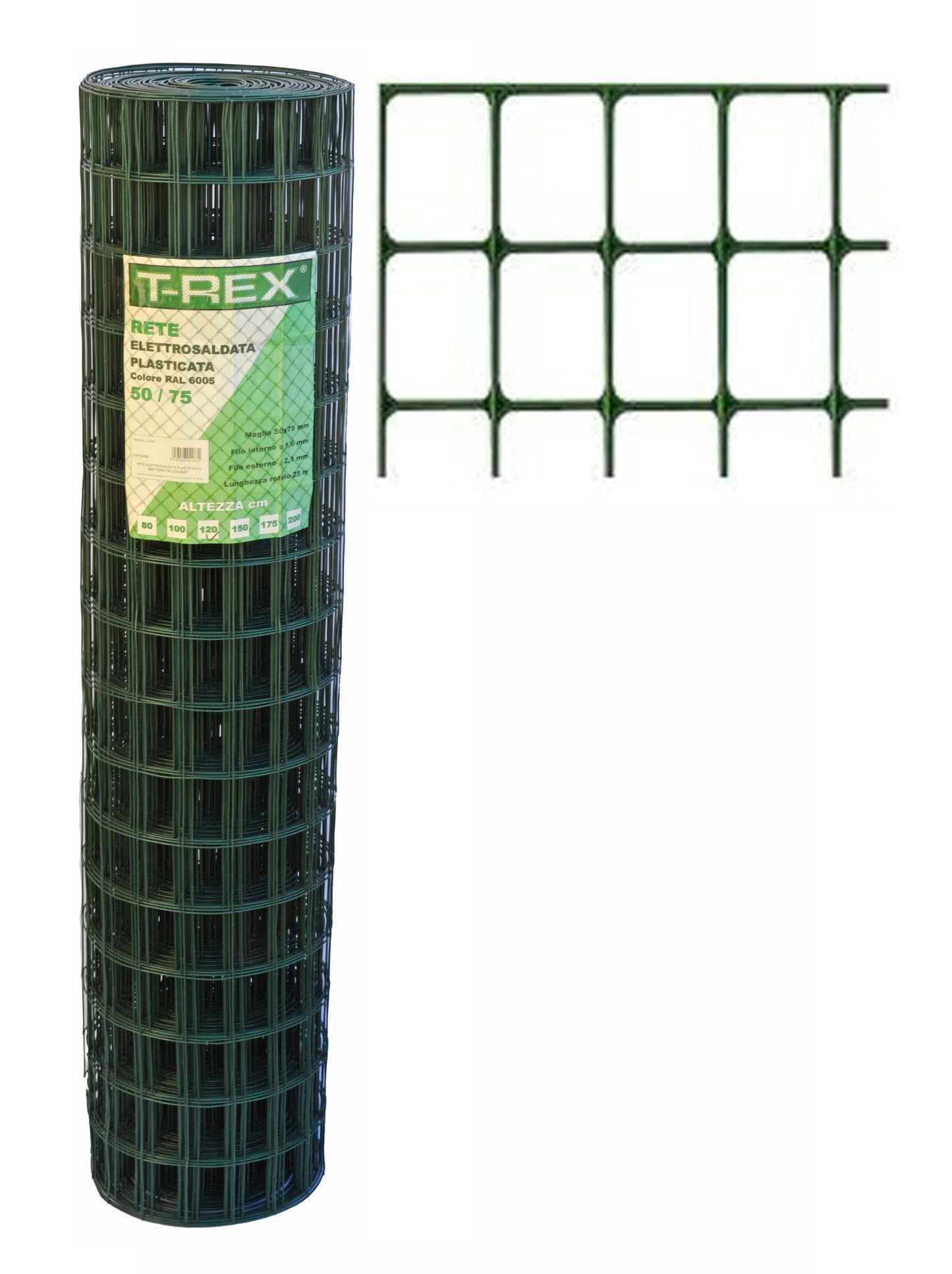 RETE ELETTROS.PLAST.75X50 H 100 ML.25 F.DRITTO 2,1