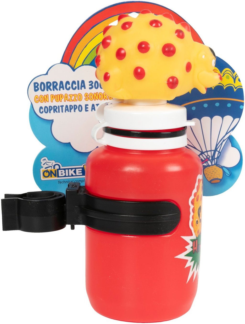 ON BIKE Borraccia 300Cc Con Attacco Per Bimbo Borraccia Bici Bambino