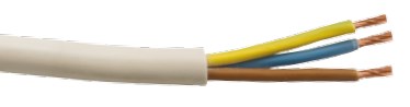 CAVO ANTIF. SIMILGOMMA 3X1 BIANCO HOSW-F confezione da METRI LINEARI 100
