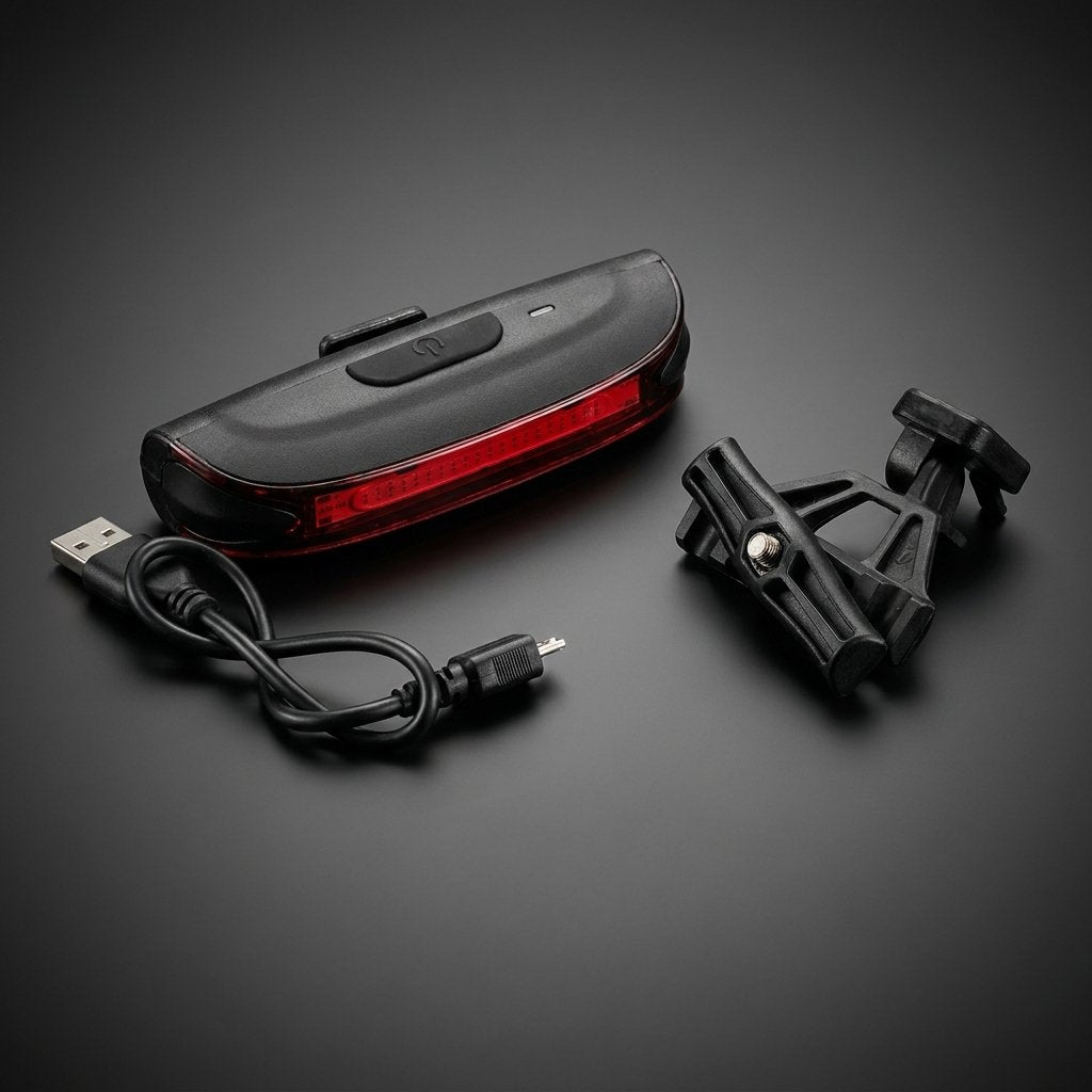 ON BIKE Fanale Posteriore LED Rosso Alta Luminosit? 20 LED Ricaricabile USB