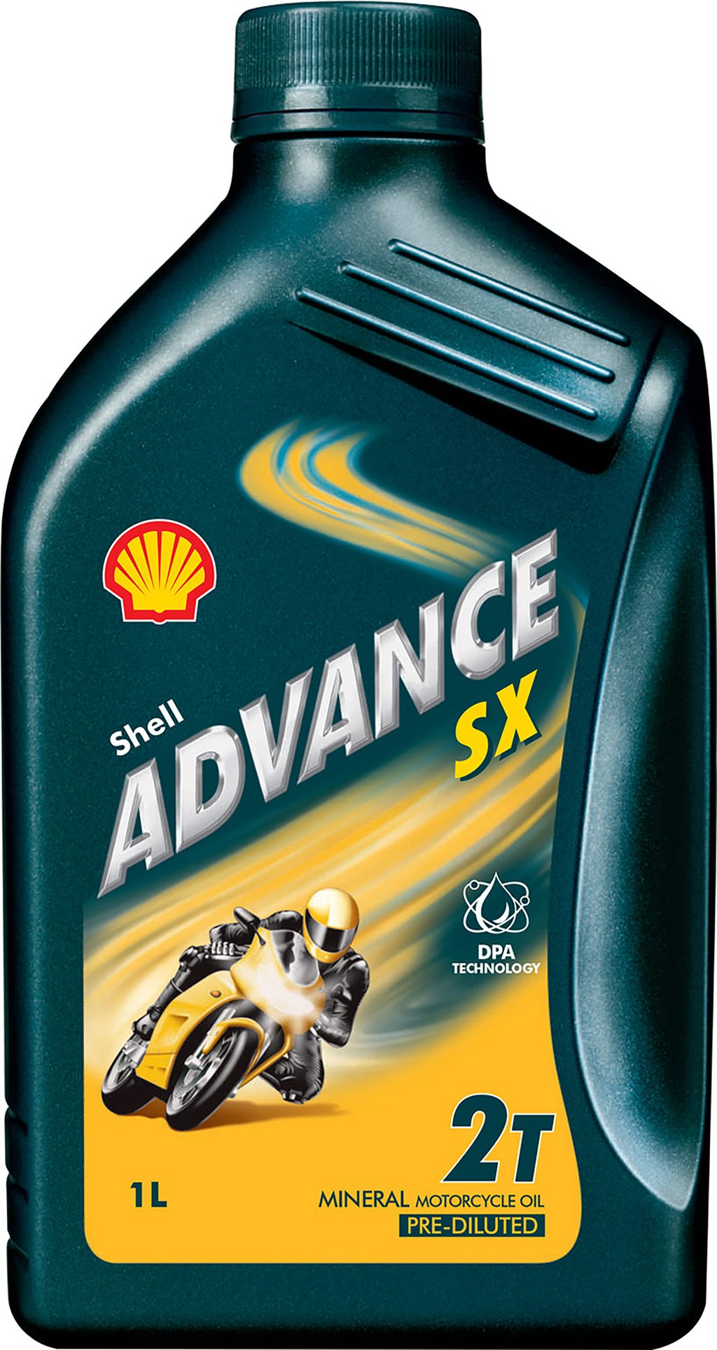 SHELL Olio ADVANCE SX2 scooter lubrificante minerale 1L 2T per motocicli