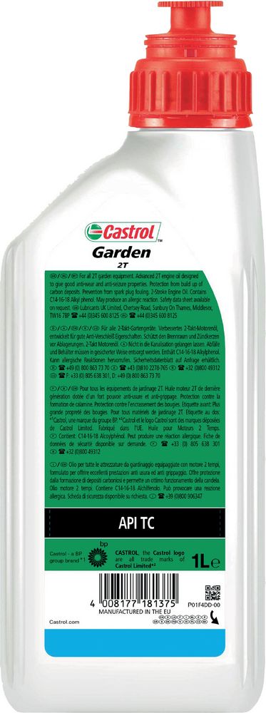 Garden lubrificante motori 2T giardinaggio anti usura 1L