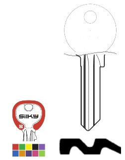 SILCA SILKY CHIAVE CB6 DZ (5 COL. ASSORTITI) confezione da PEZZI 25