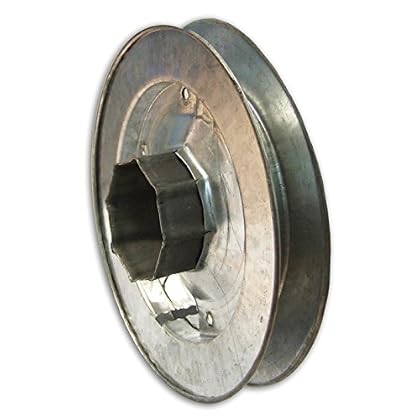 Puleggia ottagonale per rullo ferro 220 mm.
