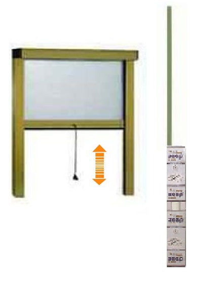 ZANZARIERA A MOLLA FRIZIONATA BRONZO 60X150