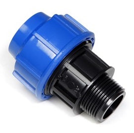 IRRIG.COMPRESSIONE:RACCORDO MASCHIO 32X3/4 X TUBO PE confezione da PEZZI 20
