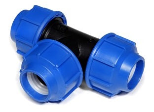 IRRIG.COMPRESSIONE:RACCORDO A T 16 X TUBO PE confezione da PEZZI 20