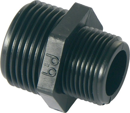 IRRIG.FILETTATI PP:RACCORDO RID. M+M 1.1/4X1 X TUBO PE