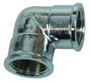 IDRO GOMITO OTTONE CROMATO F+F 1/2 A6400