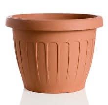 BAMA VASO TERRA TONDO TERRACOTTA CM.25