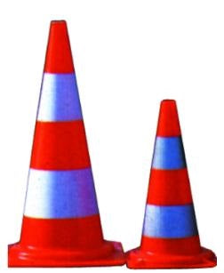 CONO SPARTITRAFFICO CM.53 BIANCO/ROSSO
