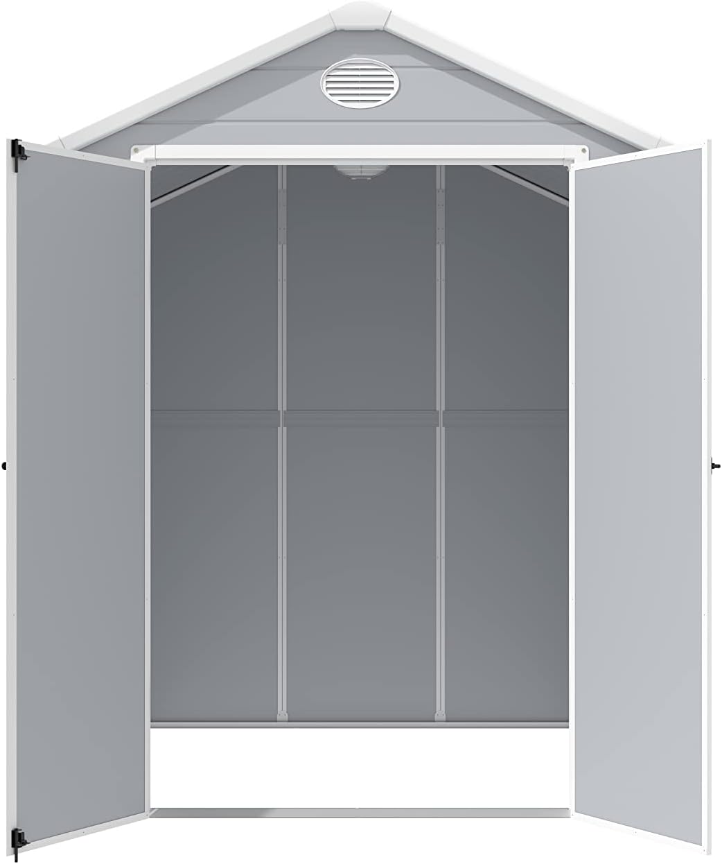 Garden friend Casetta in plastica Harmony Big Store H. 226 P. 192 L. 190 cm grigia
