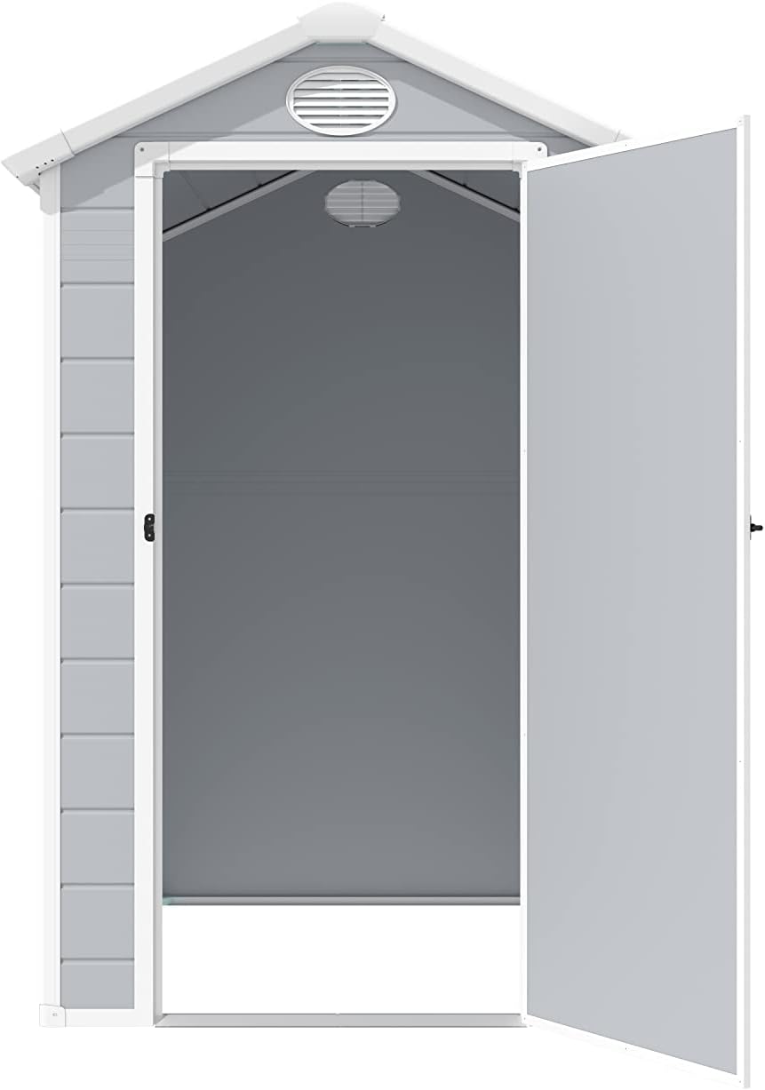 Garden Friend Casetta in plastica Harmony Medium Store H. 204 P. 192 L. 134 cm grigia