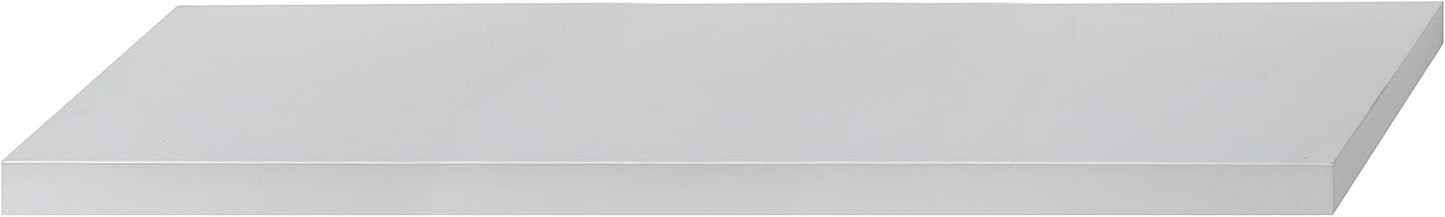 King Home Mensola Tamburata In Mdf Bianco 150X25X5H confezione da 4 pezzi