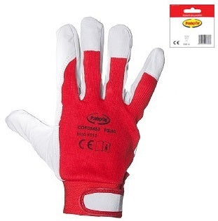 GUANTI FIORE MAIALE DORSO TELATO C/VELCRO TG.10 APPENDIBILE confezione da PAIA 12
