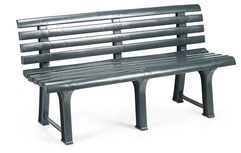 RESINA:PANCHINA ORCHIDEA VERDE CM.145X49XH74