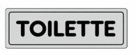 ETICHETTA ADESIVA 15X5 TOILETTE confezione da PEZZI 10