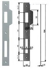 CONTROPIASTRA AGB ART.590 X PATENT GR.CR.SAT.B.Q.C/ALETTA