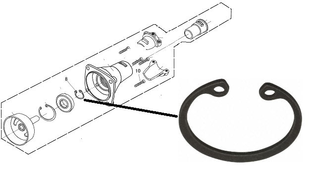 RIC. EXCEL 25,4cc ANELLO ELASTICO N.8 PER CDF04535 - lotto 0