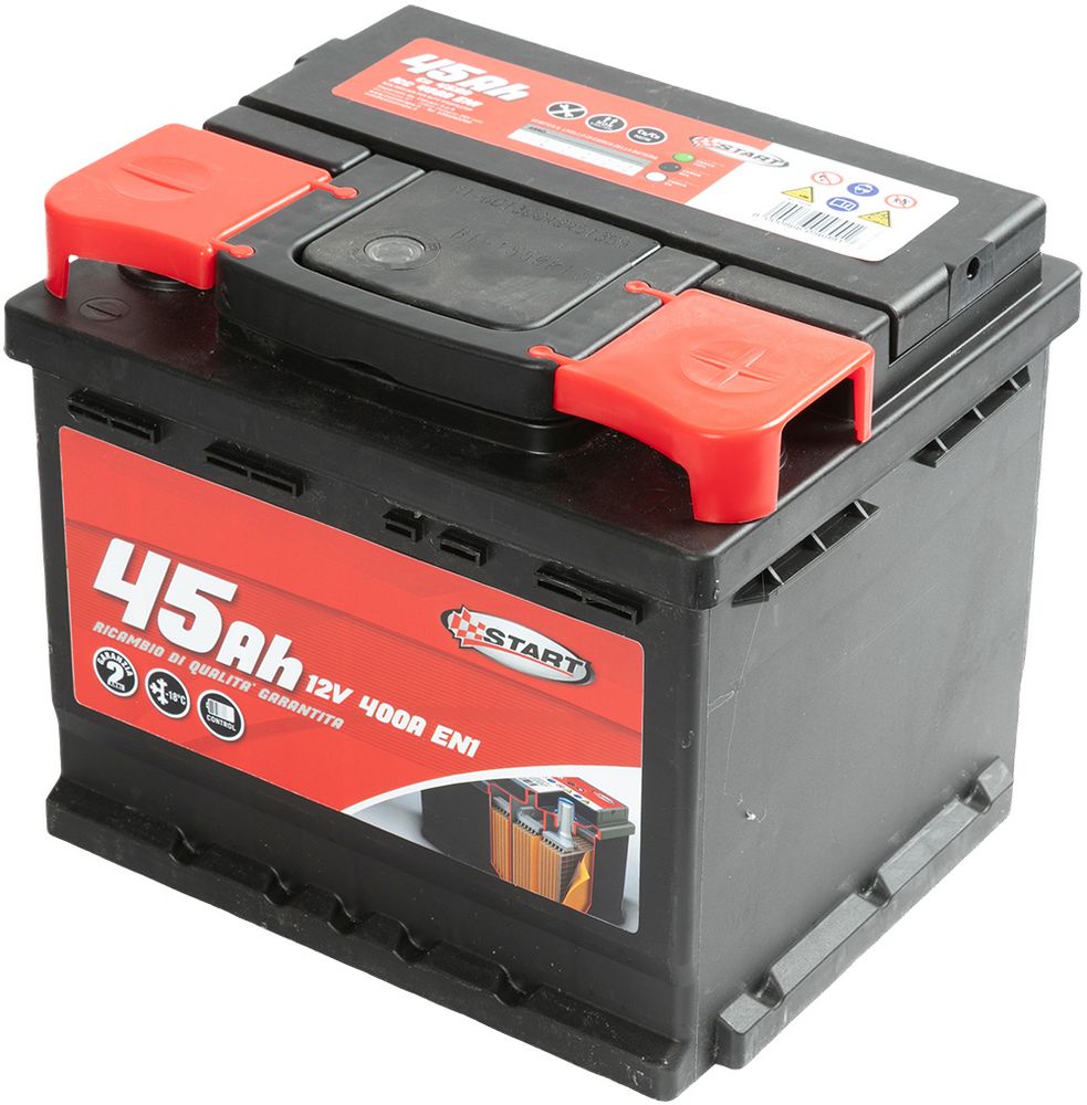START Batteria Auto 45AH 12V 400A polo positivo destro Cassetta L1