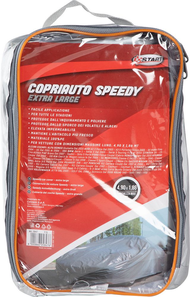 Copriauto Speedy Extra Large lunghezza 4,90 mt larghezza 1,86 mt.