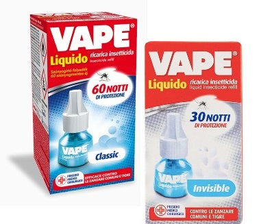 VAPE INSETTICIDA RICARICA LIQUIDA ANTIZANZARE 60 NOTTI INODO