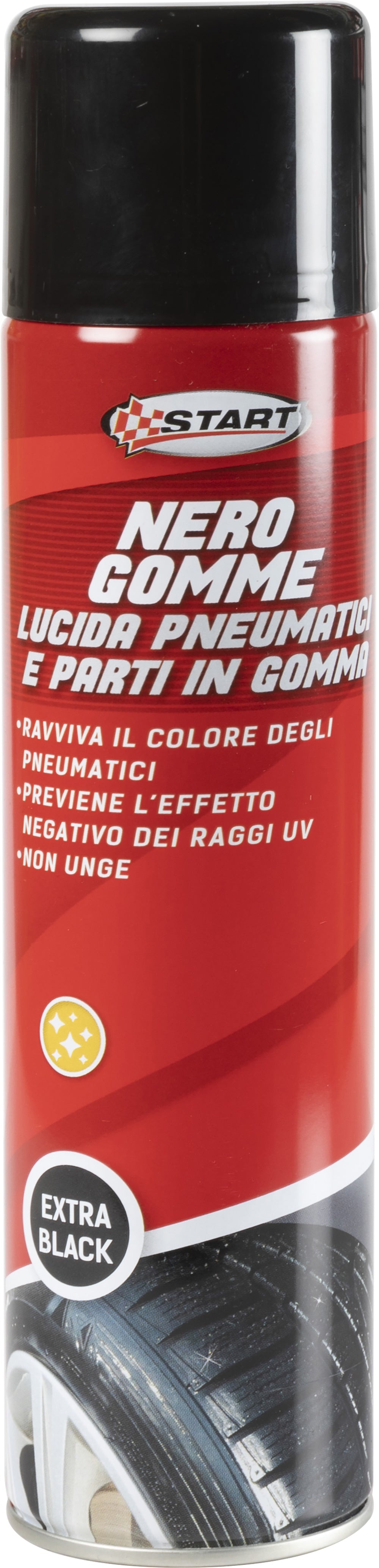 START Spray Detergente Nero Gomme 400 ml per auto effetto lucido Originale