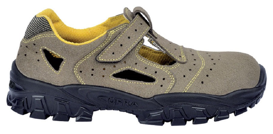 SCARPE COFRA SANDALO SCAM. BEIGE NEW BRENTA S1P SRC N.37