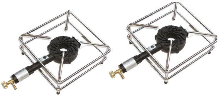 FORNELLONE CROMATO 40X40 GHISA C/RUBIN.GPL