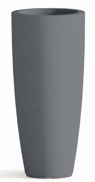 VASO STILO TONDO GRIGIO CM.33 H 70