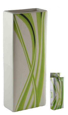 UMIDIFICATORE CERAMICA XTRA' RETTANGOLARE DECORO VERDE