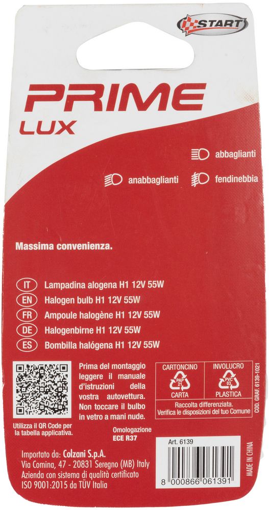 START H1 Lampadina Singola Alogena per luci auto 12V 55W P14 5s Originale