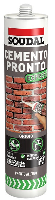 SOUDAL CARTUCCIA CEMENTO PRONTO GRIGIO ML.300