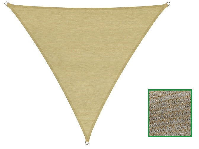 VELA OMBRA HDPE BEIGE TRIANG. MT.3X3X3 180