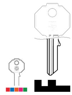SILCA CHIAVE PORTA PF1 SL ACCIAIO SLIM (COL.ASSORTITI) confezione da PEZZI 5