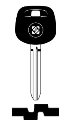 SILCA CHIAVE AUTO TRANSPONDER S/CHIP TOY43ATE