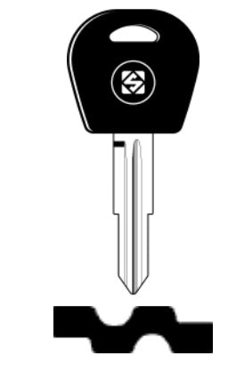 SILCA CHIAVE AUTO TRANSPONDER S/CHIP DWO4RTE