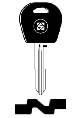 SILCA CHIAVE AUTO TRANSPONDER S/CHIP DWO5TE