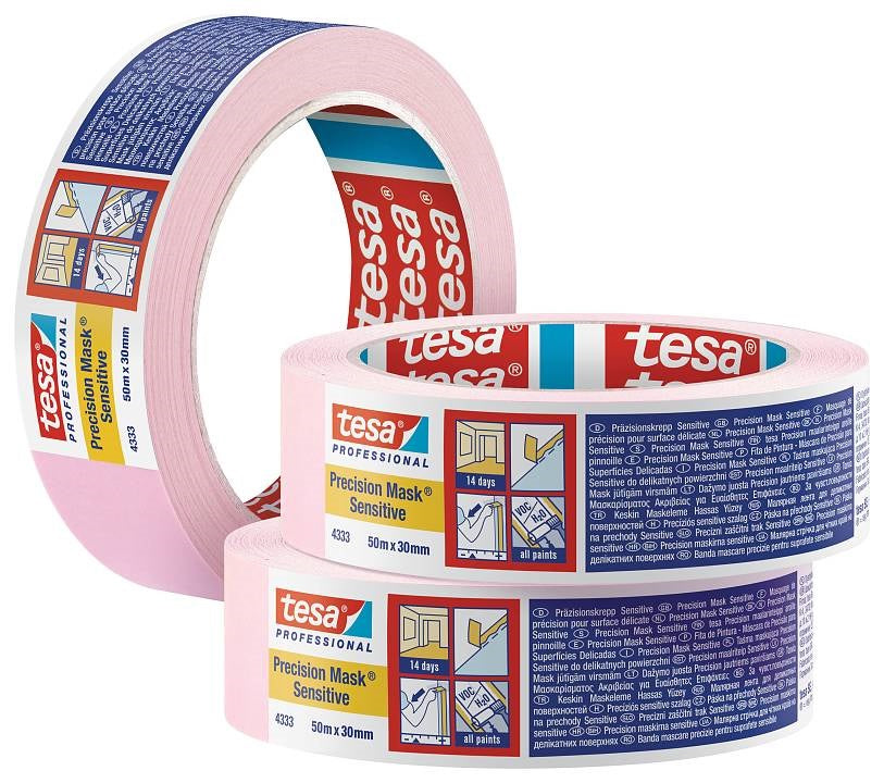 TESA NASTRO MASCHERA ROSA MM.25 X 50 MT.04333 SENSITIVE