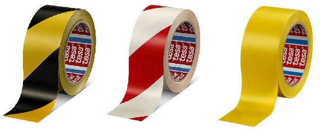 TESA NASTRO ADESIVO PVC MM.50X33MT GIALLO/NERO ART.60760